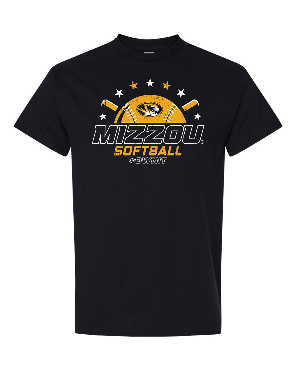 Mizzou Tigers 2025 Softball #OWNIT Stars Black T-Shirt – Tiger