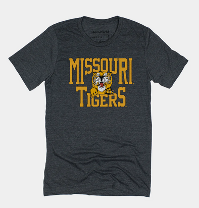 Mizzou Tigers Homefield Vault Missouri Tigers Tiger Grey T-Shirt