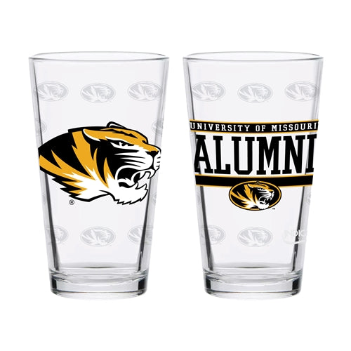 Mizzou Tiger Head University of Missouri Alumni Pint Glass