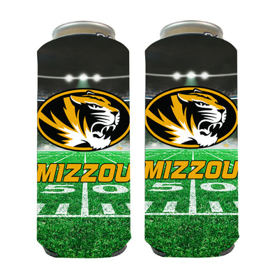 Mizzou Tigers Football Field Oval Tiger Head 24 oz. Large Can Holder