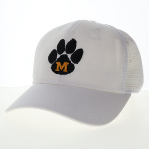Mizzou Tigers Legacy Vault Paw M Logo White Hat