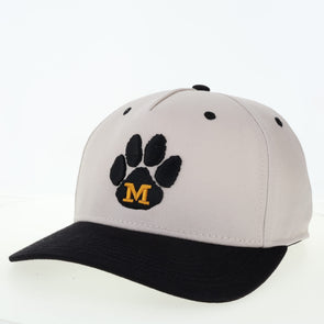 Mizzou Tigers Legacy Heritage Twill Adjustable Vault Paw M Logo Off White Hat