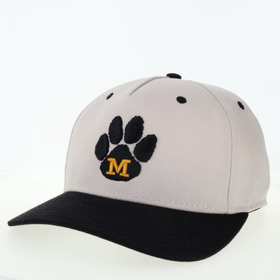 Mizzou Tigers Legacy Heritage Twill Adjustable Vault Paw M Logo Off White Hat