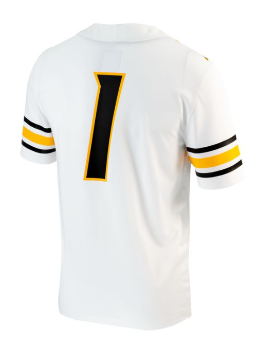 Mizzou Tigers Nike® 2024 Official Replica #1 White Football Jersey