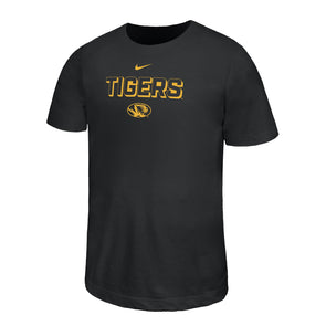 Mizzou Tigers Nike® 2025 Youth Legend Tigers Drop Shadow Black T-Shirt