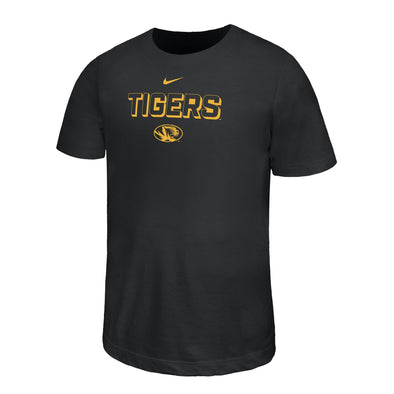 Mizzou Tigers Nike® 2025 Youth Legend Tigers Drop Shadow Black T-Shirt
