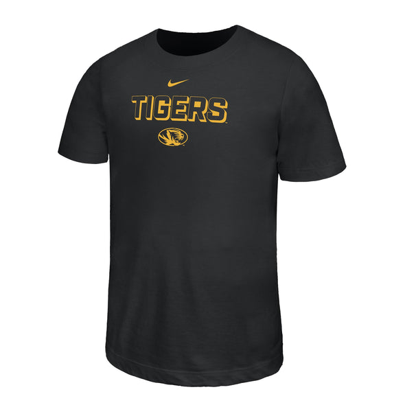 Mizzou Tigers Nike® 2025 Youth Legend Tigers Drop Shadow Black T-Shirt