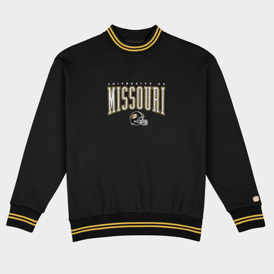 Mizzou Tigers Homefield Missouri Football Helmet Black Crew Sweatshirt