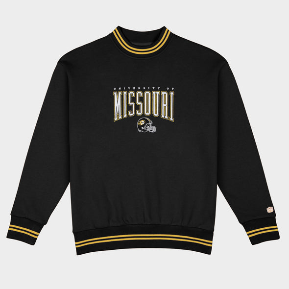 Mizzou Tigers Homefield Missouri Football Helmet Black Crew Sweatshirt