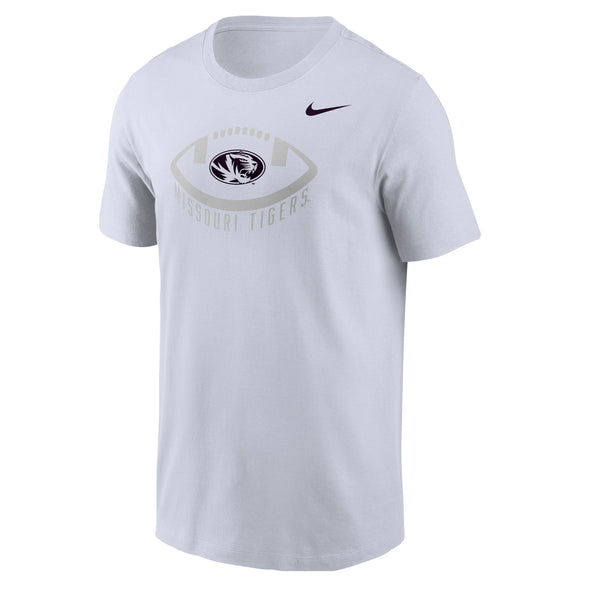 Mizzou Tigers Nike® 2025 Tonal Football Cotton White T-Shirt