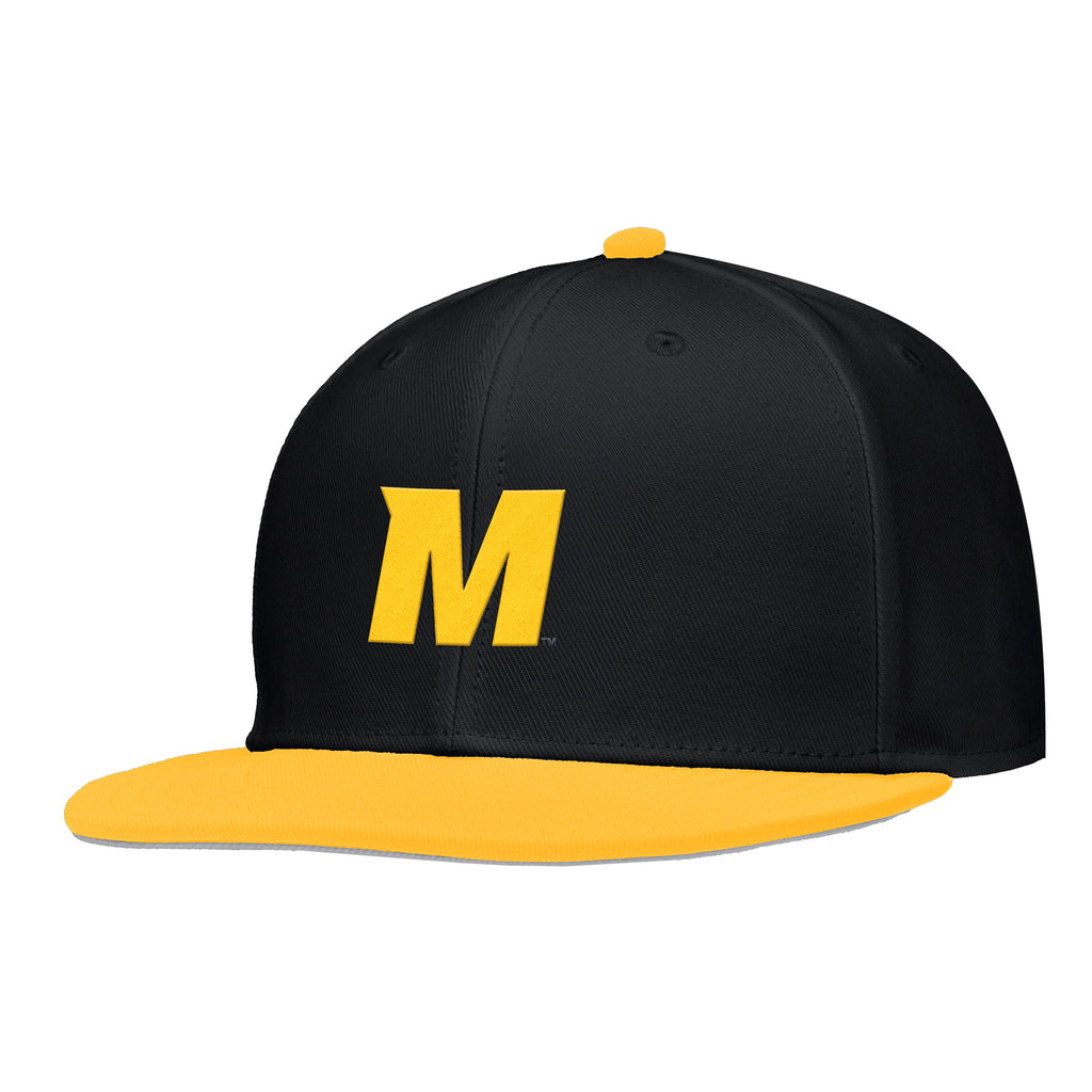 Mizzou Nike® On the Field Replica Baseball Fitted Gold Block M