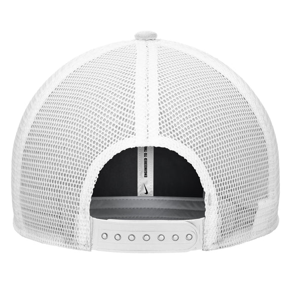 Mizzou Tigers Nike® 2025 Oval Tiger Head Rise Trucker White Mesh Snapback Hat