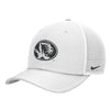 Mizzou Tigers Nike® 2025 Oval Tiger Head Rise Trucker White Mesh Snapback Hat