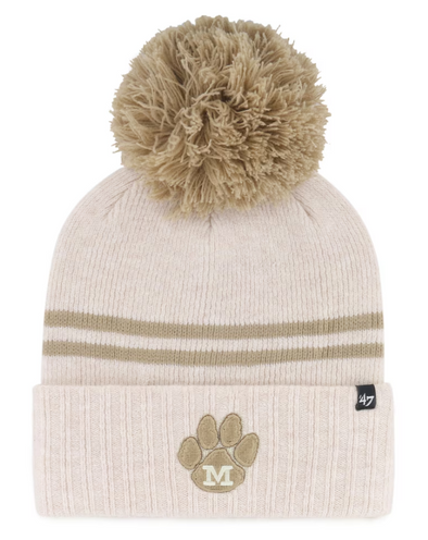Mizzou Tigers Vault Paw Logo Latte Brown Knit Beanie