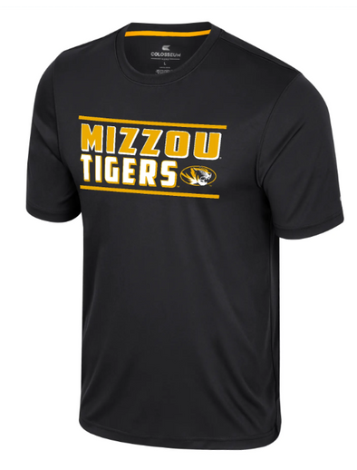 Mizzou Tigers Colosseum Oval Tiger Head Bird Law Black T-Shirt