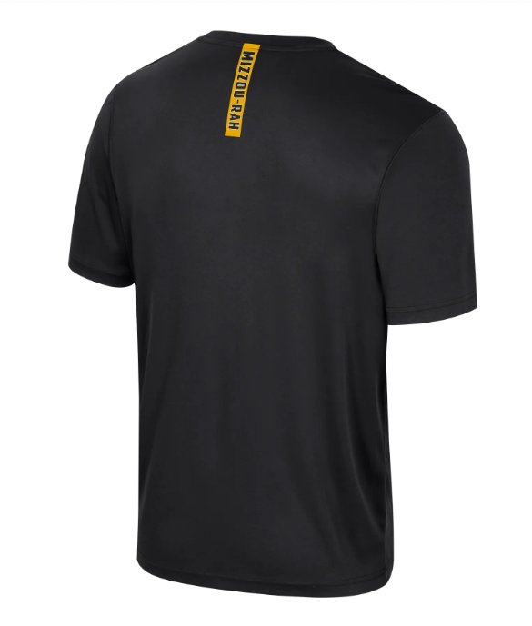 Mizzou Tigers Colosseum Oval Tiger Head Bird Law Black T-Shirt