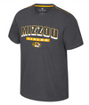 Mizzou Tigers Colosseum Oval Tiger Head Back in Business Black T-Shirt