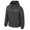Mizzou Tigers Colosseum Oval Tiger Head Full Zip Nightman Puffer Hooded Charcoal Jacket