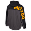 Mizzou Tigers Colosseum Oval Tiger Head Anorak 1/2 Zip Black/Grey Jacket