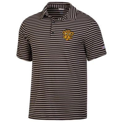 Mizzou Tigers Champion® Vault Beanie Tiger Black and Beige Stripe Polo