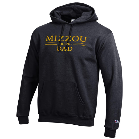 Mizzou Tigers Champion® Dad Tiger Head Black Hoodie