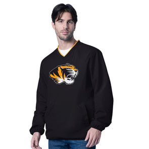 Mizzou Tigers Tiger Head Pullover Black Jacket