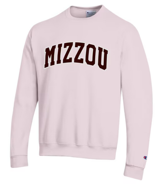 Mizzou Tigers Champion® Powerblend Twill Pink with Brown Letters