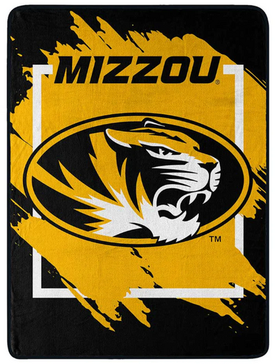 Mizzou Tigers Oval Tiger Head Rashel Micro Blanket