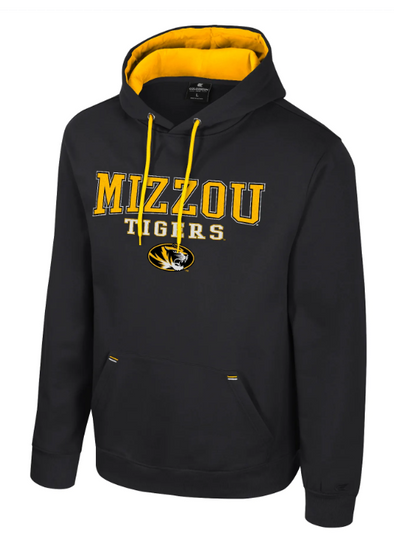 Mizzou Tigers Colosseum Charlie Team Mizzou Tigers Tiger Head Black Hoodie