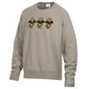 Mizzou Tigers 2025 Champion® TAM Student Designed Garment Dyed Vault Sweater Tiger MIZ ZOU Tan Crew Sweatshirt