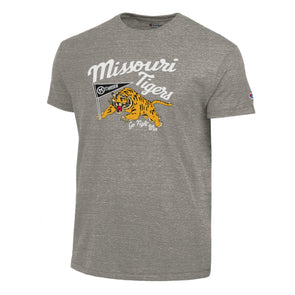Mizzou Tigers 2025 Champion® TAM Student Designed Missouri Tigers Pennant Go Fight Win Grey T-Shirt