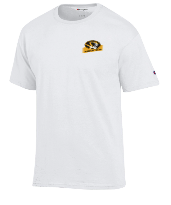 Mizzou Tigers Champion® SEC All Teams Spelled Out Team Names White T-Shirt