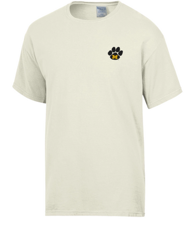 Mizzou Tigers GEAR for Sports Comfort Wash Vault M Paw Logo Cream T-Shirt