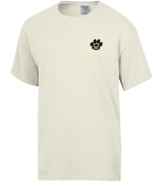 Mizzou Tigers GEAR for Sports Comfort Wash Vault M Paw Logo Cream T-Shirt