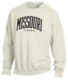 Mizzou Tigers GEAR for Sports Comfort Wash Missouri Tigers Home of the Tigers Vault Logos Ivory Sweatshirt