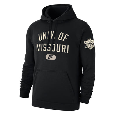 Mizzou Tigers Nike® 2025 University of Missouri Vault Beanie Tiger Sleeve Black Hoodie