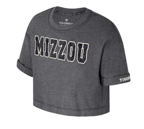 Mizzou Tigers Colosseum Women's OZ Oversized Tiger Head Black T