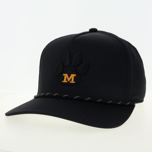 Mizzou Tigers League Vault Paw Logo Caddy Rope Black Hat
