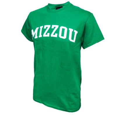 Mizzou Short Sleeve Kelly Green Crew Neck T-Shirt