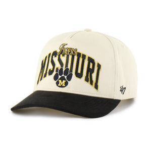 Mizzou Tigers 47 Brand Inbounds Missouri Tigers Vault Paw M Logo Off White Snapback Adjustable Hat