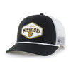 Mizzou Tigers 47 Brand Missouri Tigers Vault Beanie Rope Trucker Black White Mesh Snapback Adjustable Hat