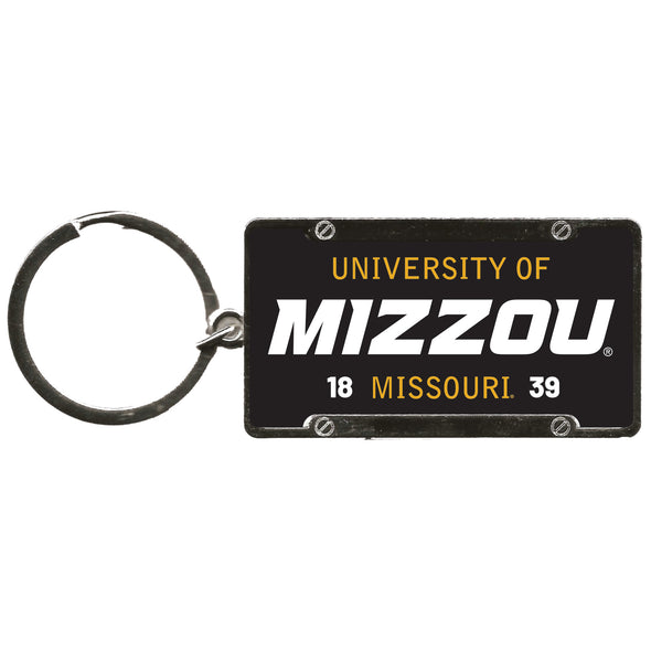 Mizzou Tigers University of Missouri License Plate Keychain