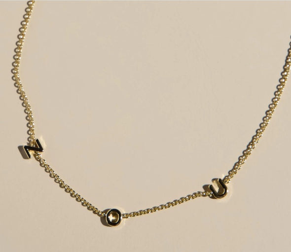 Mizzou Tigers Nickel and Suede Z O U Gold Necklace
