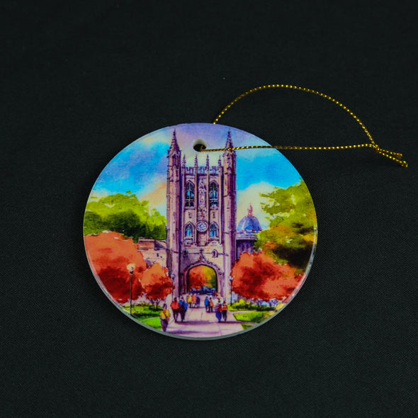 Mizzou Tigers Memorial Union Watercolor Ornament