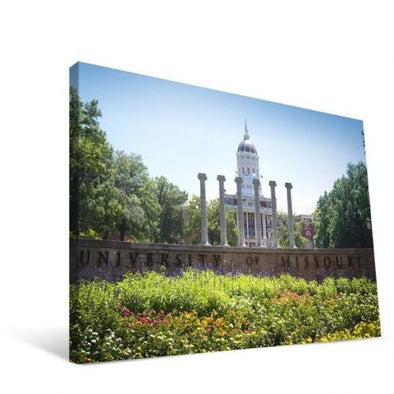 Mizzou Tigers Jesse Hall with Columns Canvas Print