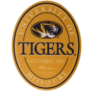 Mizzou Tigers Vinyl University of Missouri Oval Tiger Head Sticker