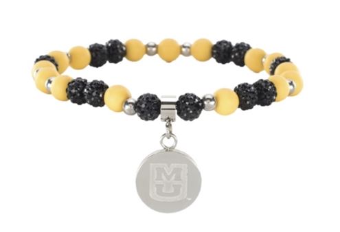 Mizzou Tigers Rustic Cuff Karsyn Beaded MU Bracelet