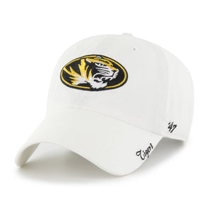 Mizzou Tigers Ladies Clean Up Tigers Script White Adjustable Hat