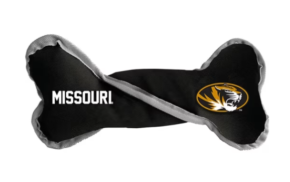 Mizzou Tigers Oval Tiger Head Pet Toy Tub Dog Bone