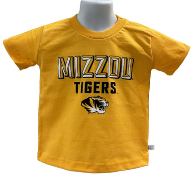 Mizzou Tigers Toddler Tiger Head Gold T-Shirt